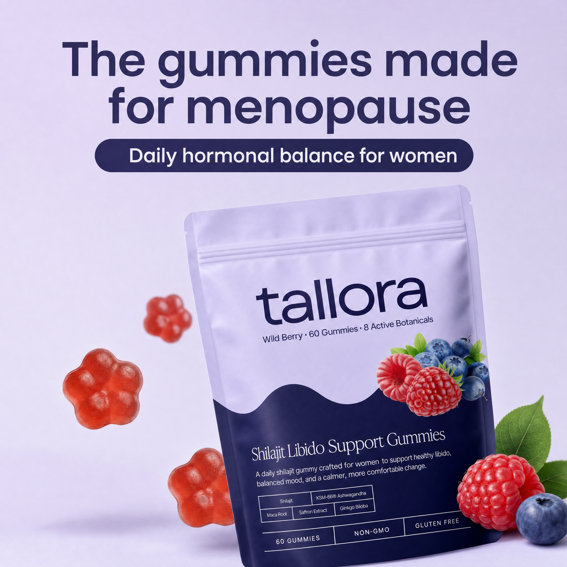 3-IN-1 Shilajit Gummies for Women | Libido, Mood & Hormonal Support