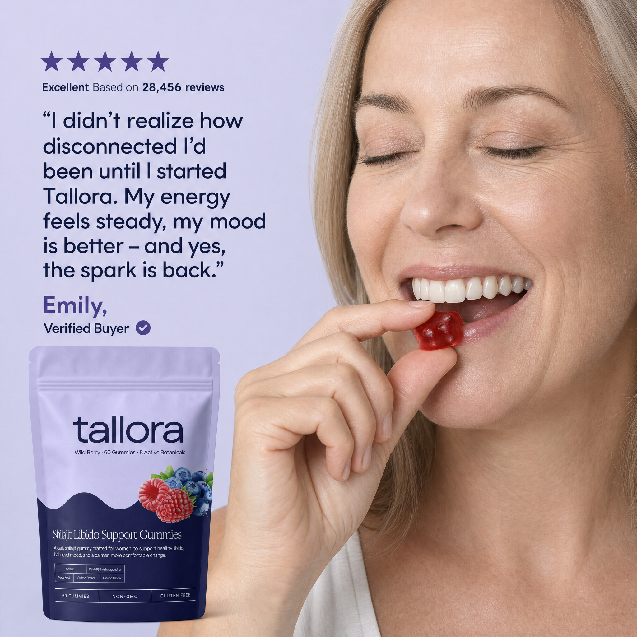 3-IN-1 Shilajit Gummies for Women | Libido, Mood & Hormonal Support